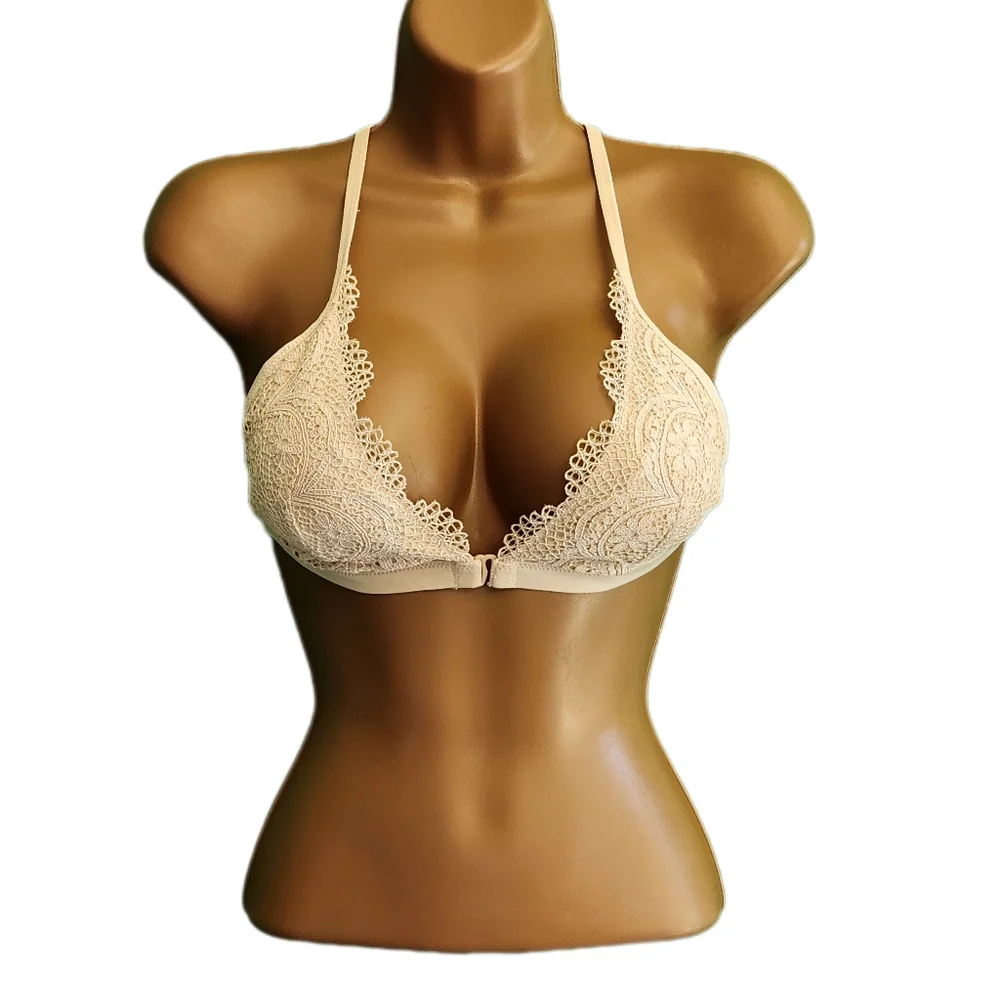 Victoria's Secret Cream Body by Victoria Lace Bralette (Large) - Picture 2 of 6